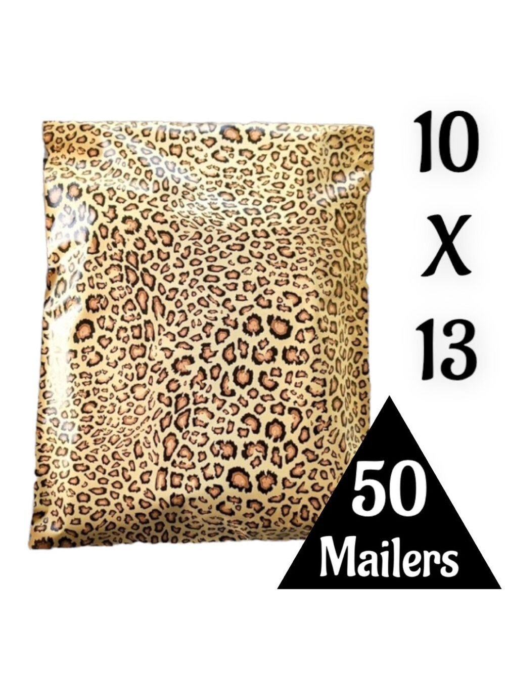 50 10X13 Poly Mailers Leopard PRICE IS FIRM - Picture 3 of 11